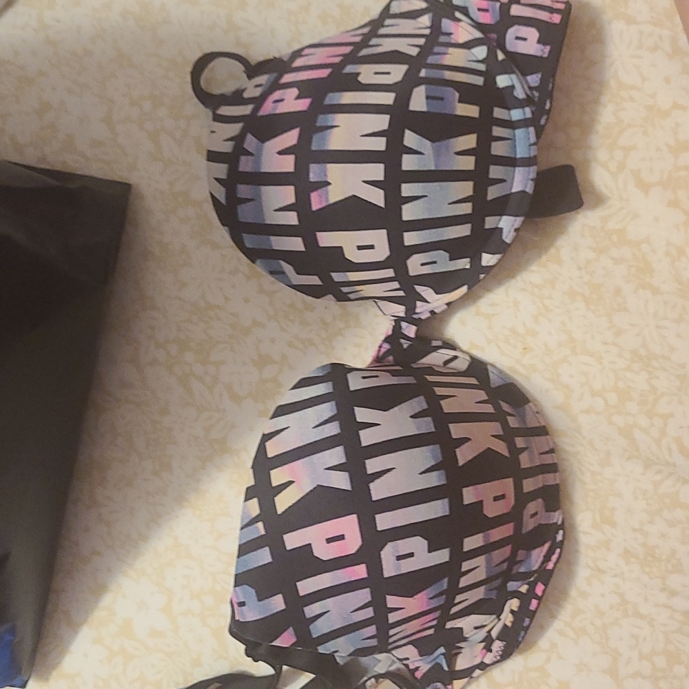 Pink bra